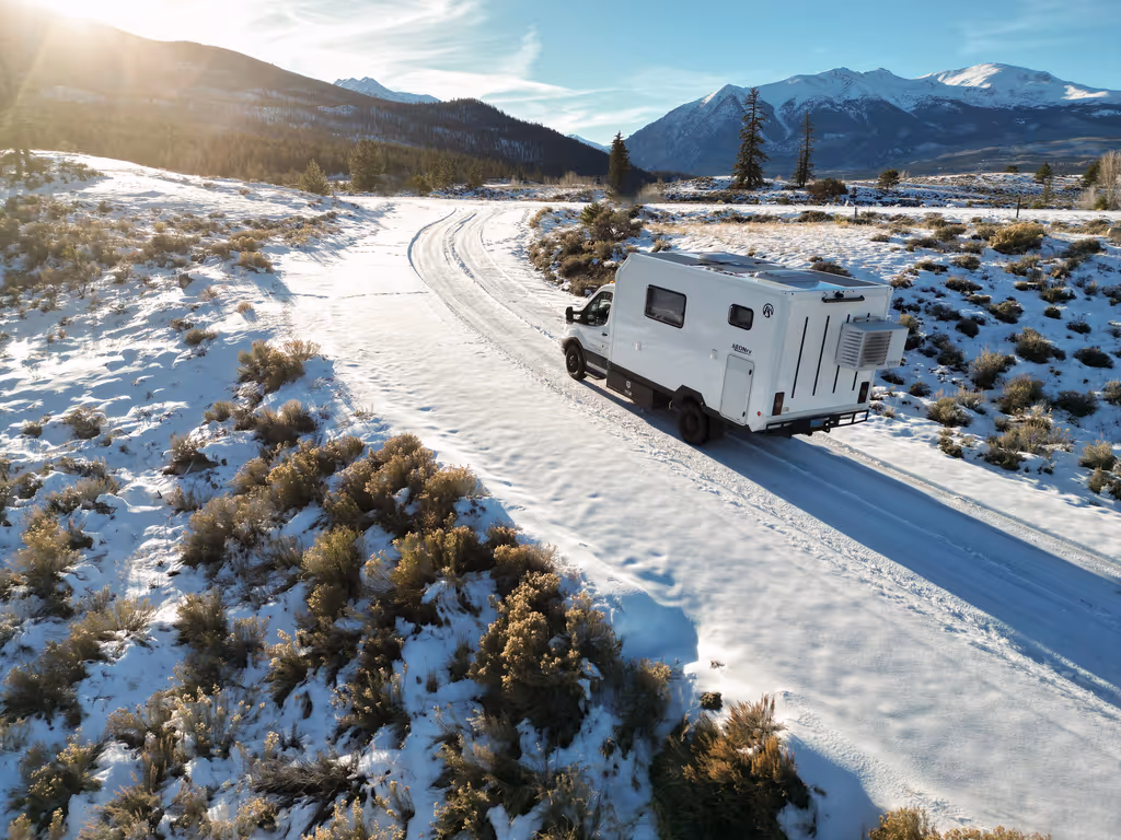 aeonrv driving in snow