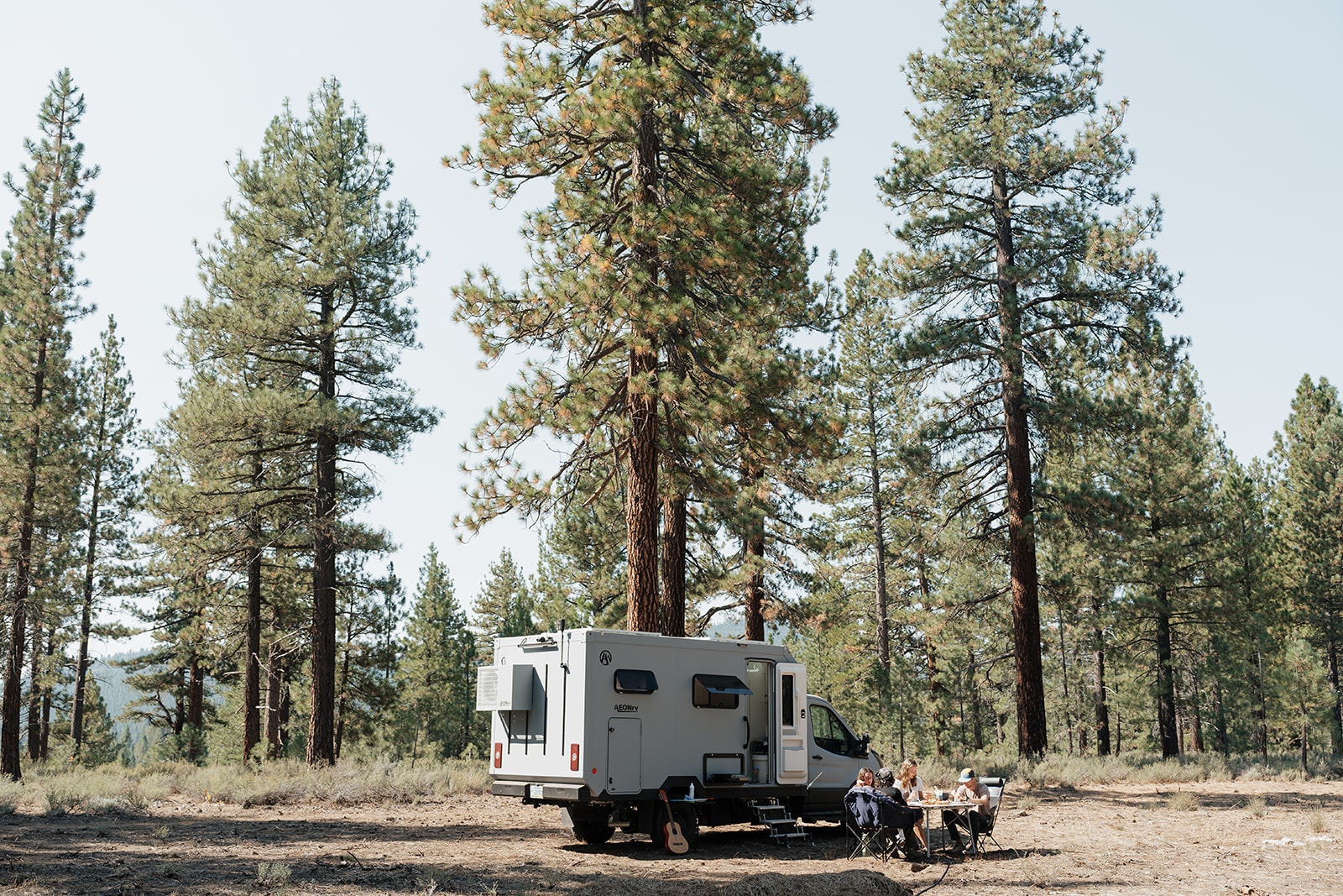AEONrv camped off-grid at dusk