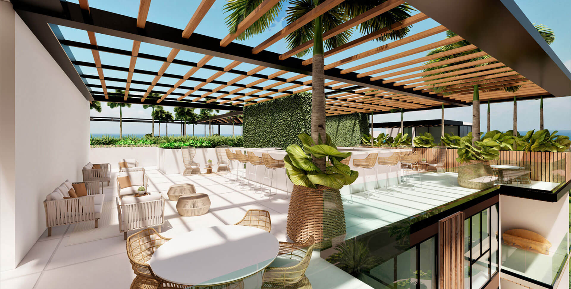 Zona rooftop moderna