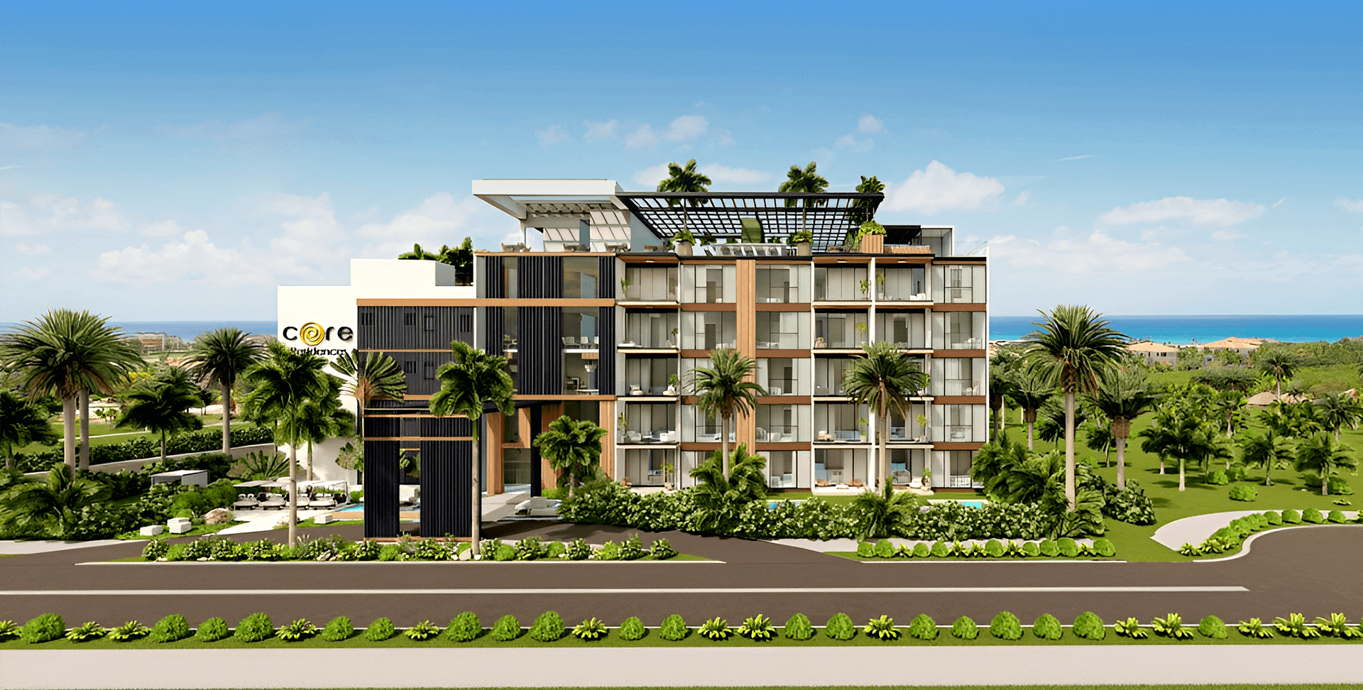 Complejo residencial moderno