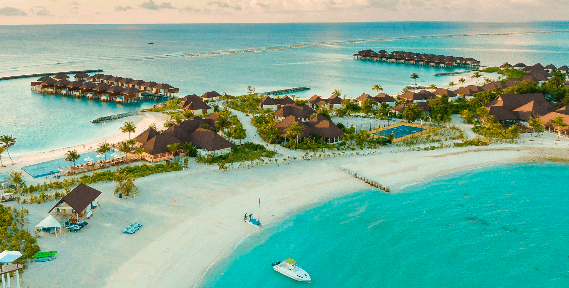 Bahía tranquila soleada