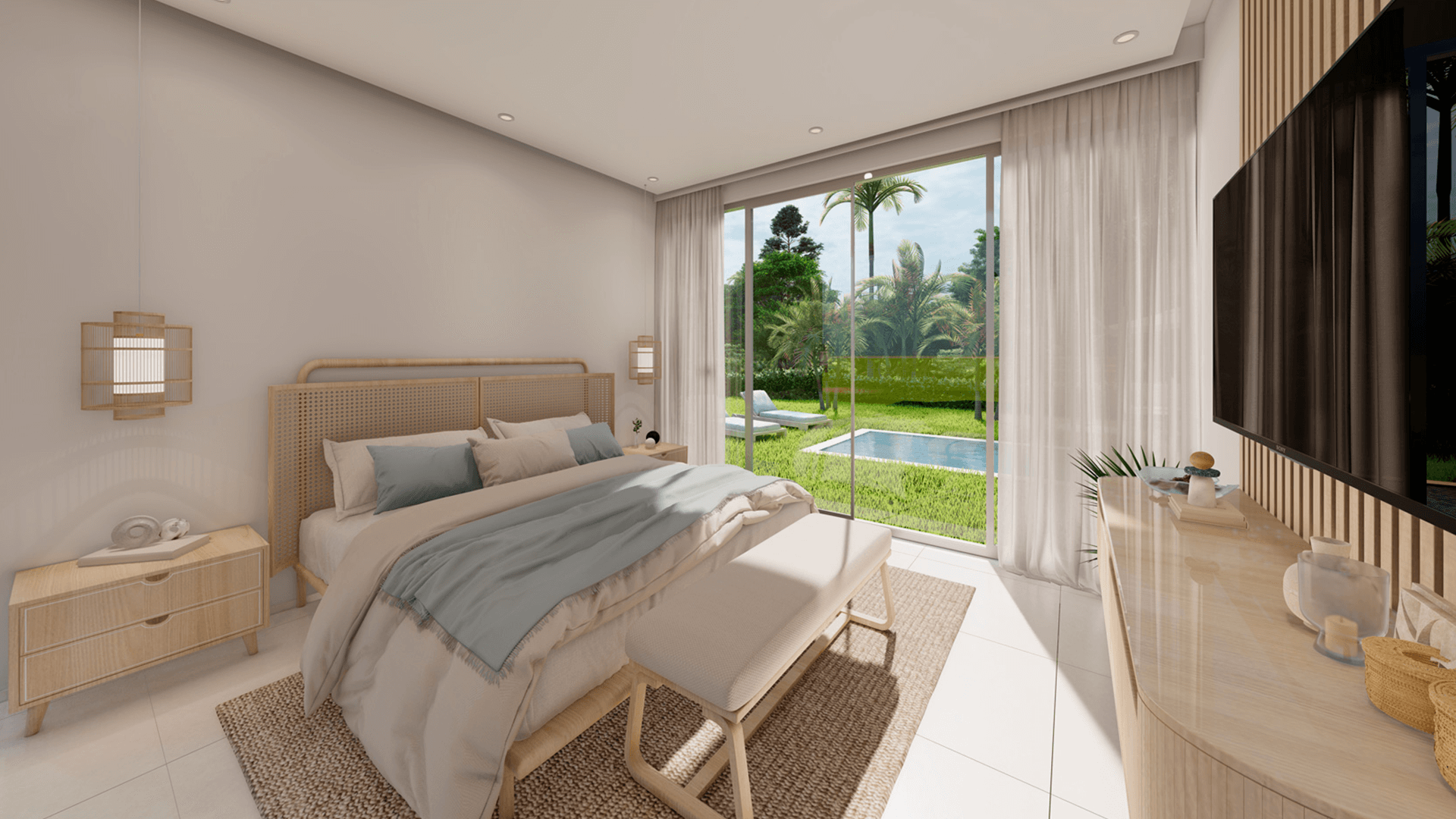 Dormitorio amplio lujo