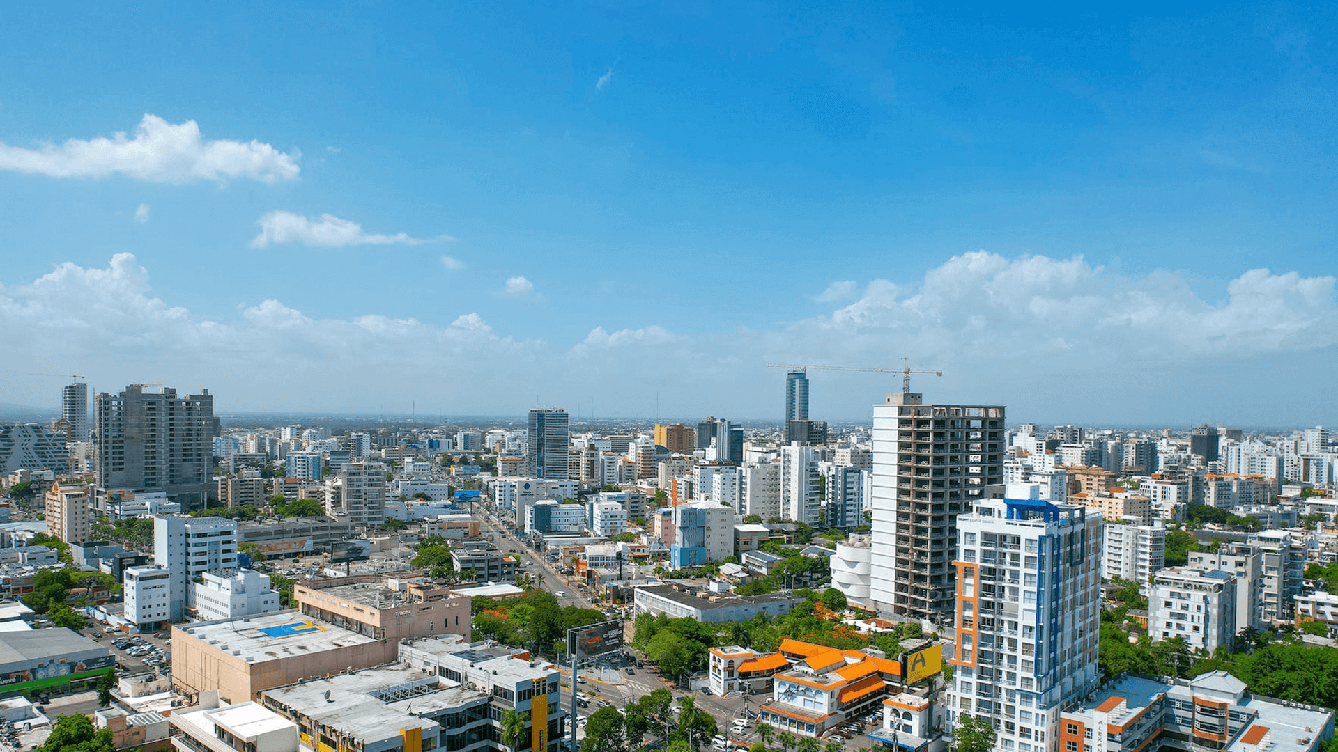 Centro ciudad moderno