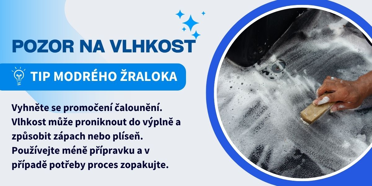 Vyhněte se přílišnému promočení sedadel