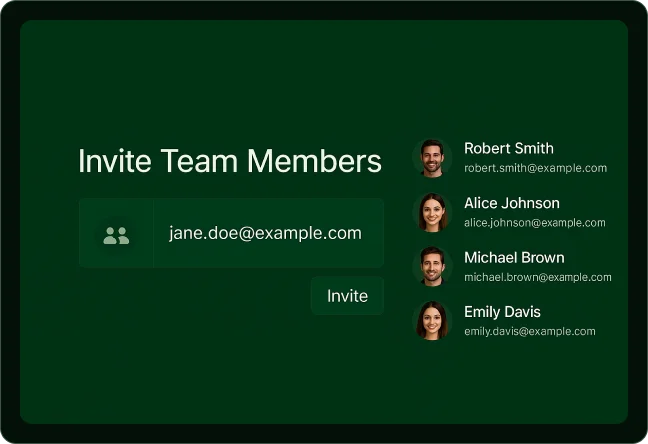 Saazee Webflow Template-Invite team members