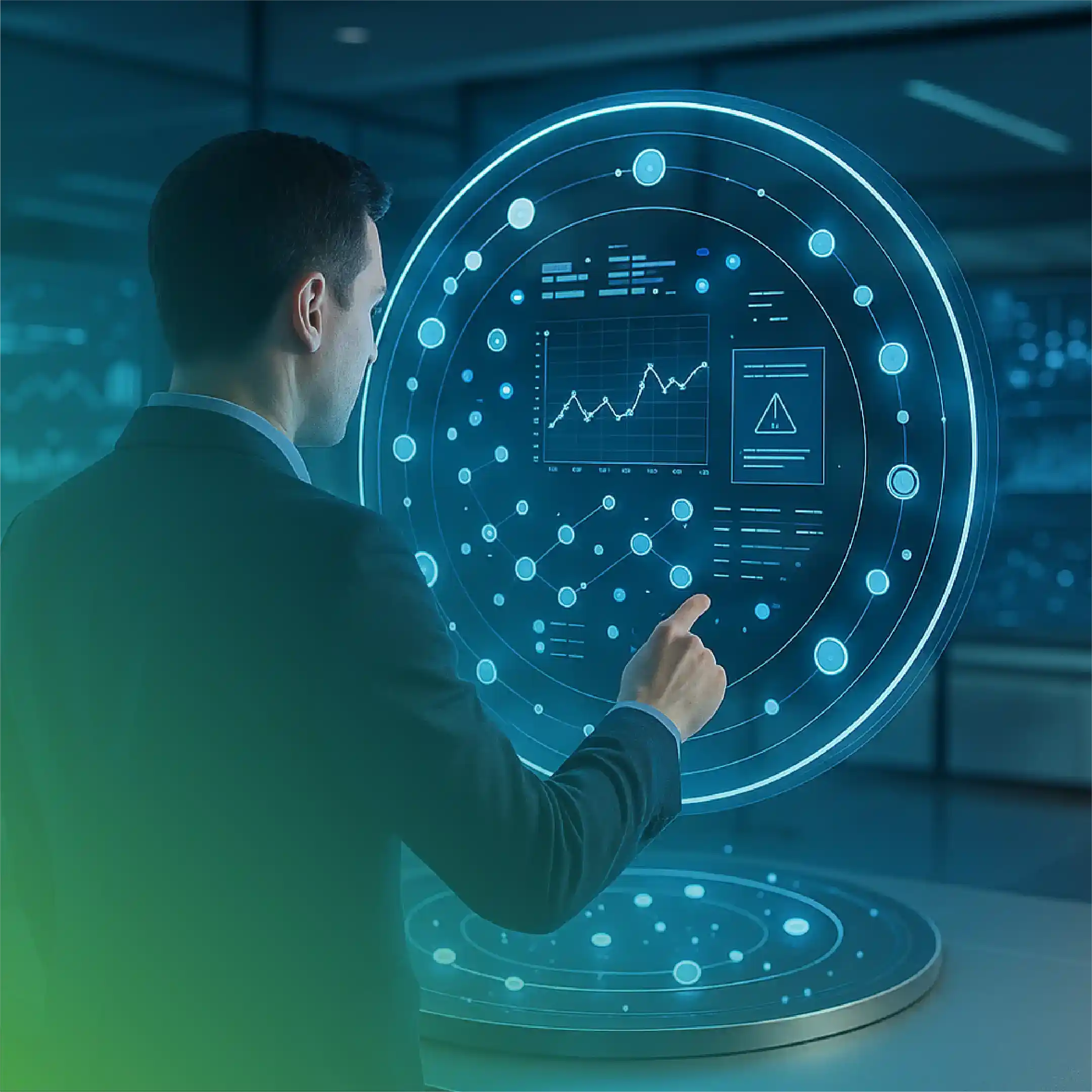 Circular Data Visualization Interface