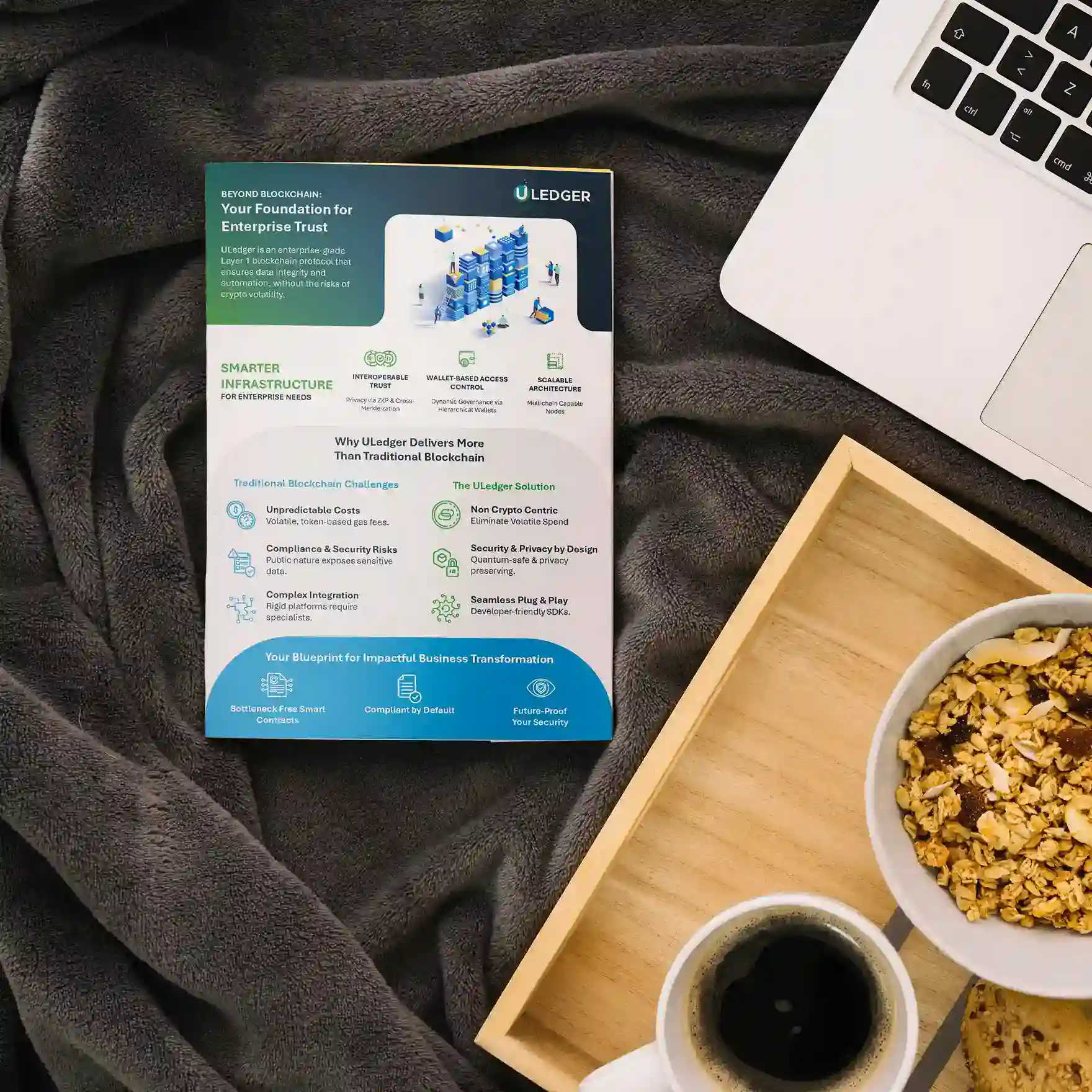 Promotional Flyer for Uledger