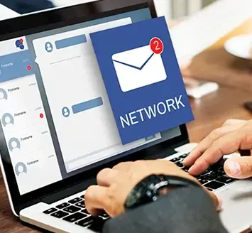 Artistic Representation of Blockchain Technology or Data Encryption