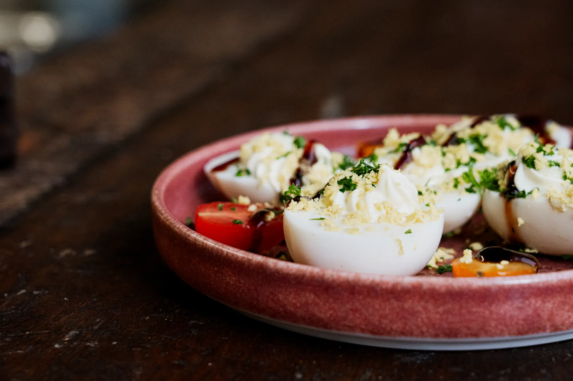 Œufs façon mimosa, entrée fraîche et gourmande de la brasserie Jibé à Vigeois