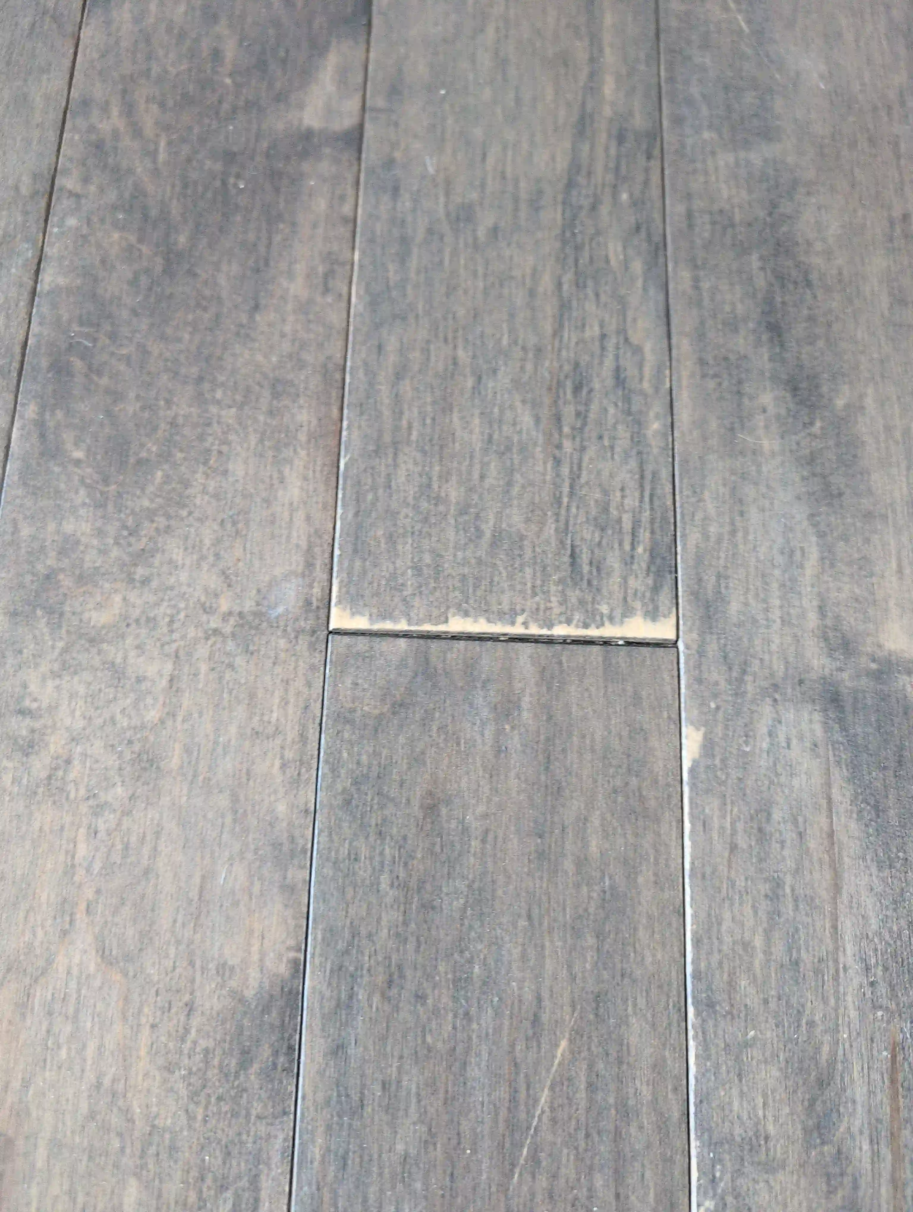 scuffed hardwood closeup