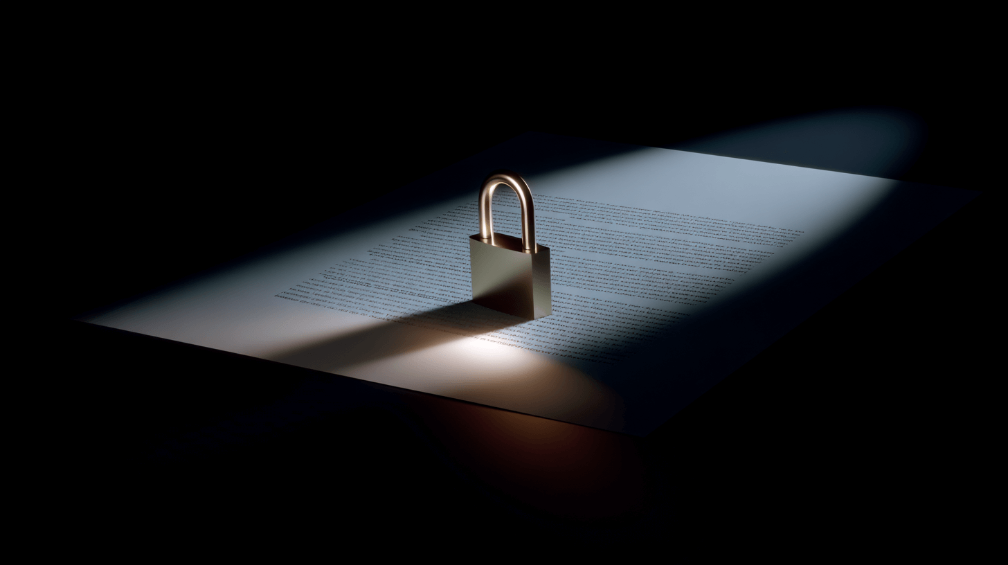 Lock placed on a contract symbolizing how signing with the wrong MVP development company can trap founders in costly agreements.