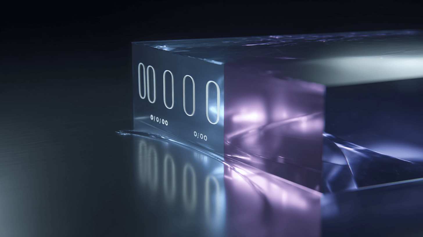 Minimalistic counter block stuck at zero, representing stalled SaaS activation.