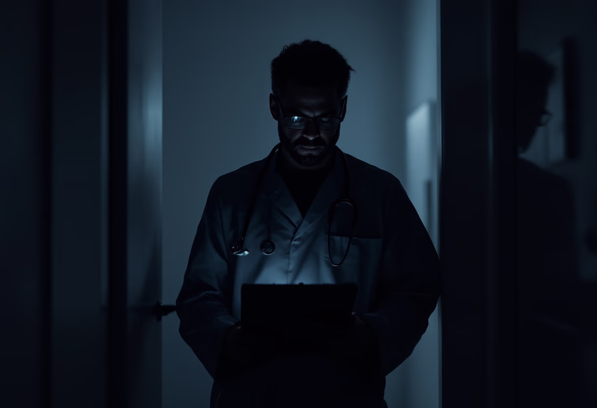 image of a doctor with a clipboard