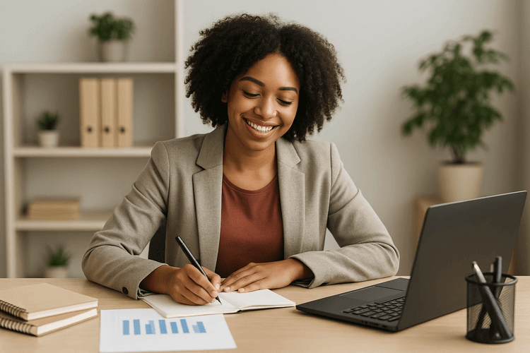 "Hands counting international currency bills and coins on wooden surface with passport and plane tickets nearby"
