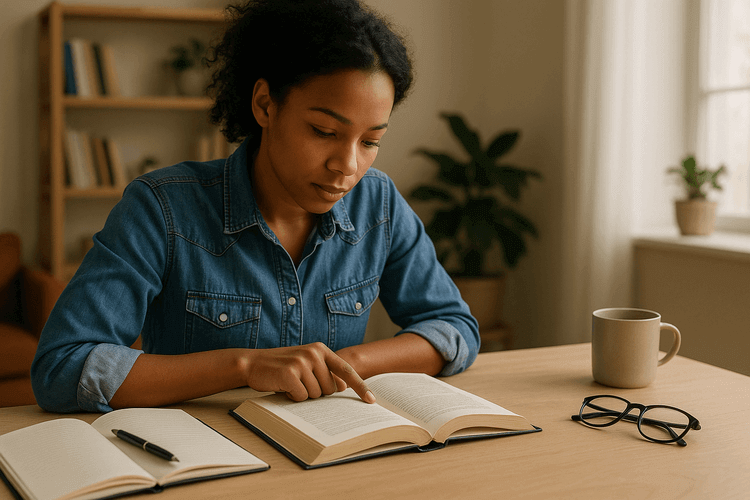 Professional business handshake in modern office with financial documents and calculator on wooden desk.