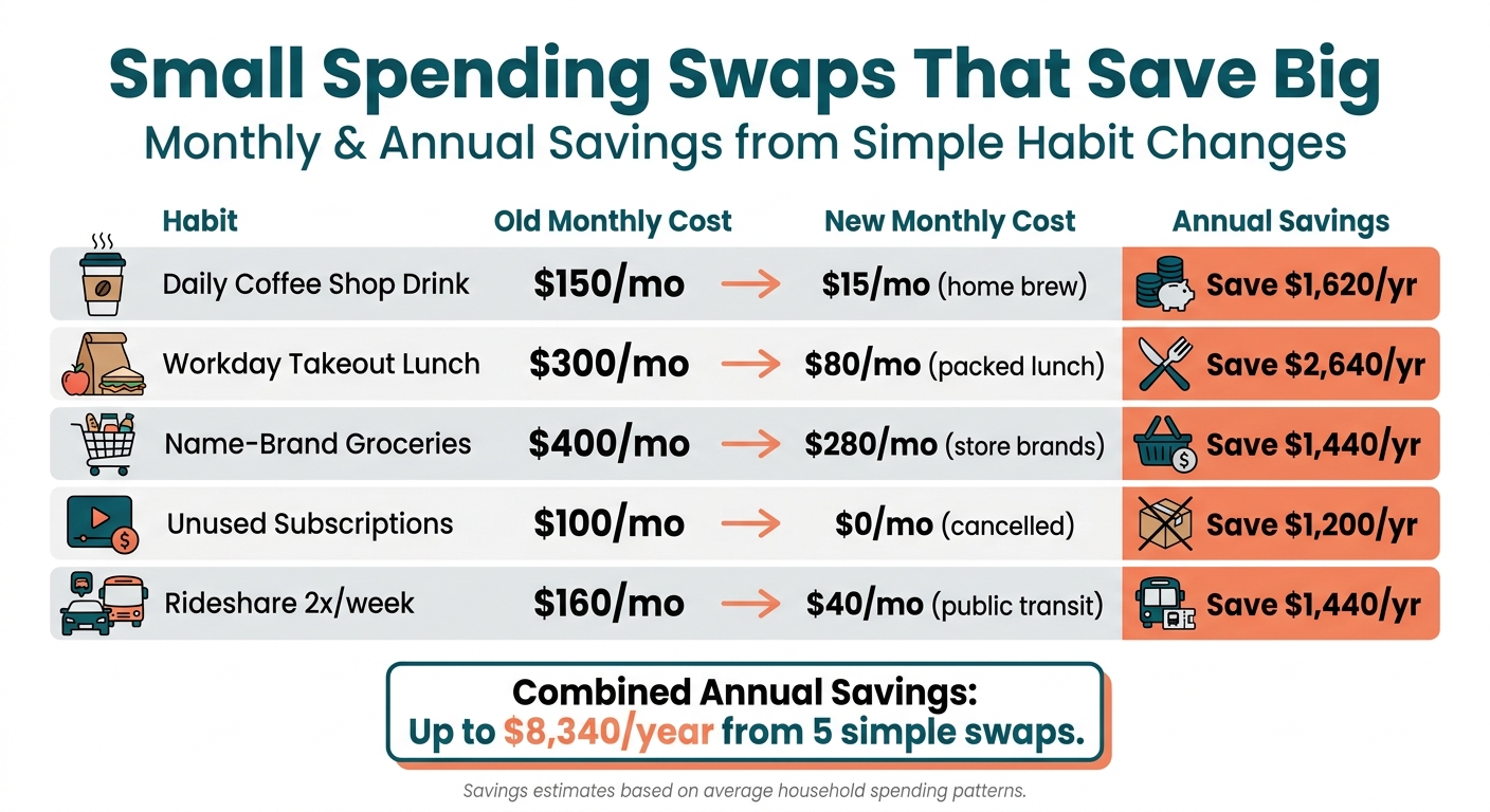 Small Spending Swaps That Save Big: Monthly & Annual Savings Breakdown