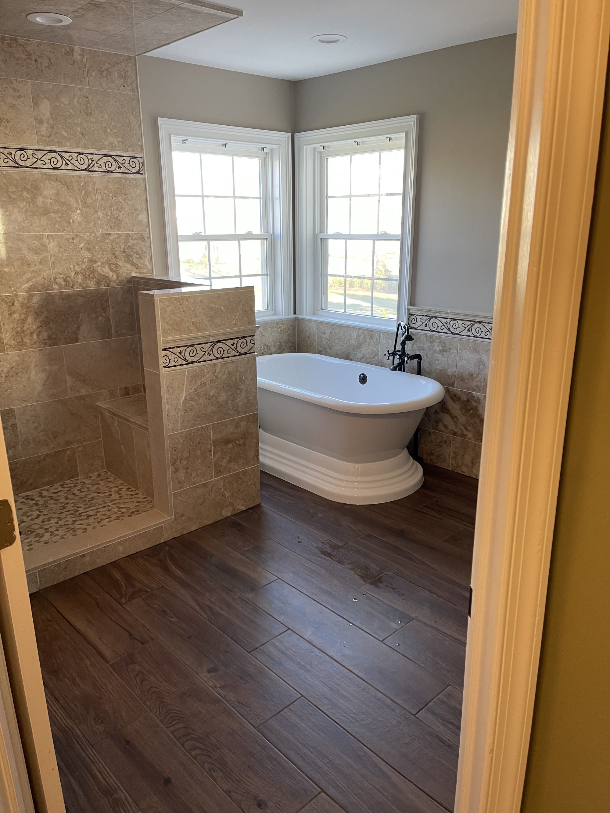 Schluter heated plank style flooring