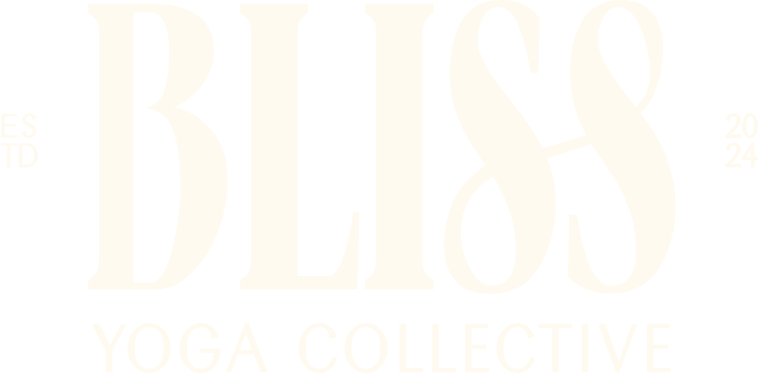 Bliss Yoga Co white logo