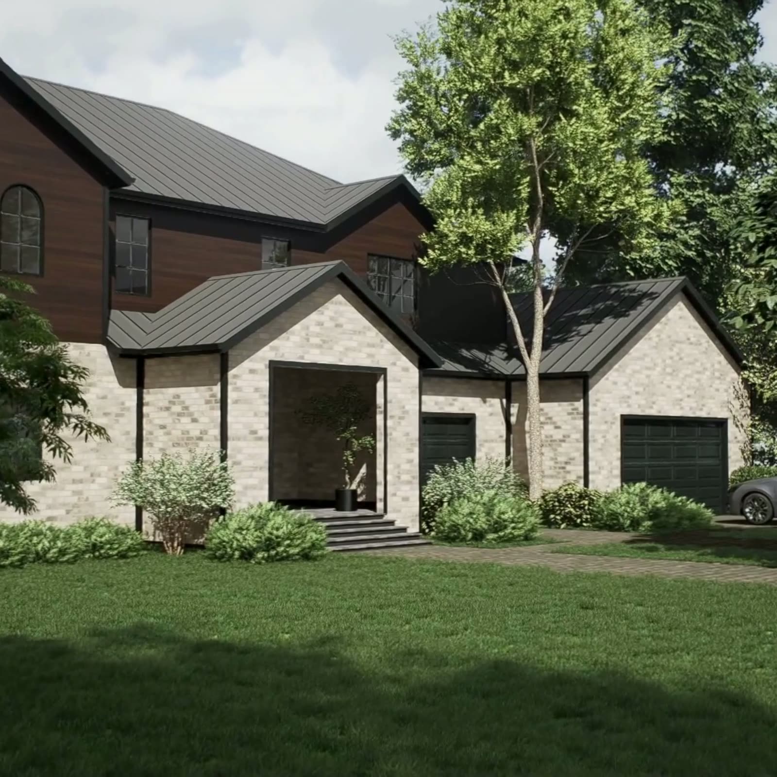 Custom landscape design rendering by Custom Scapes & Designs in DeKalb and Kane County