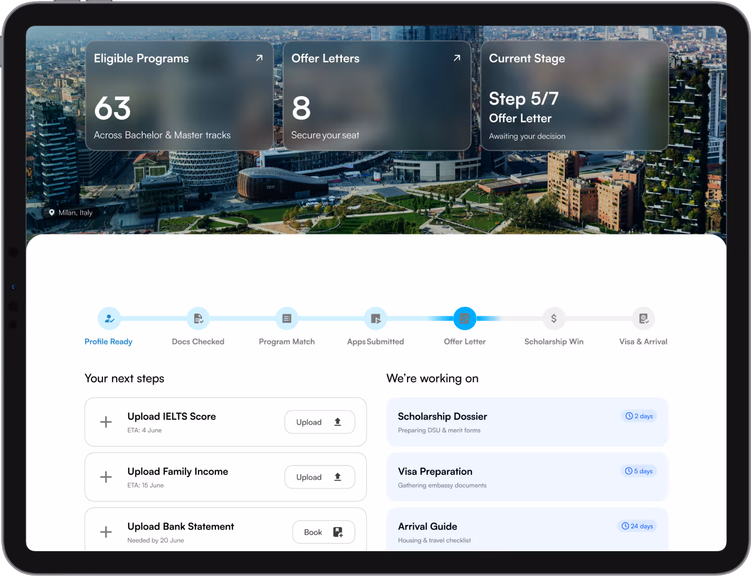 how it works hero image student dashboard