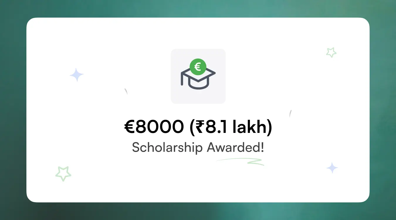 Euro banknotes representing DSU scholarship funding for tuition.