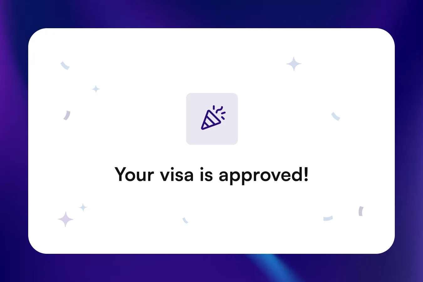 Student visa approved for studying abroad