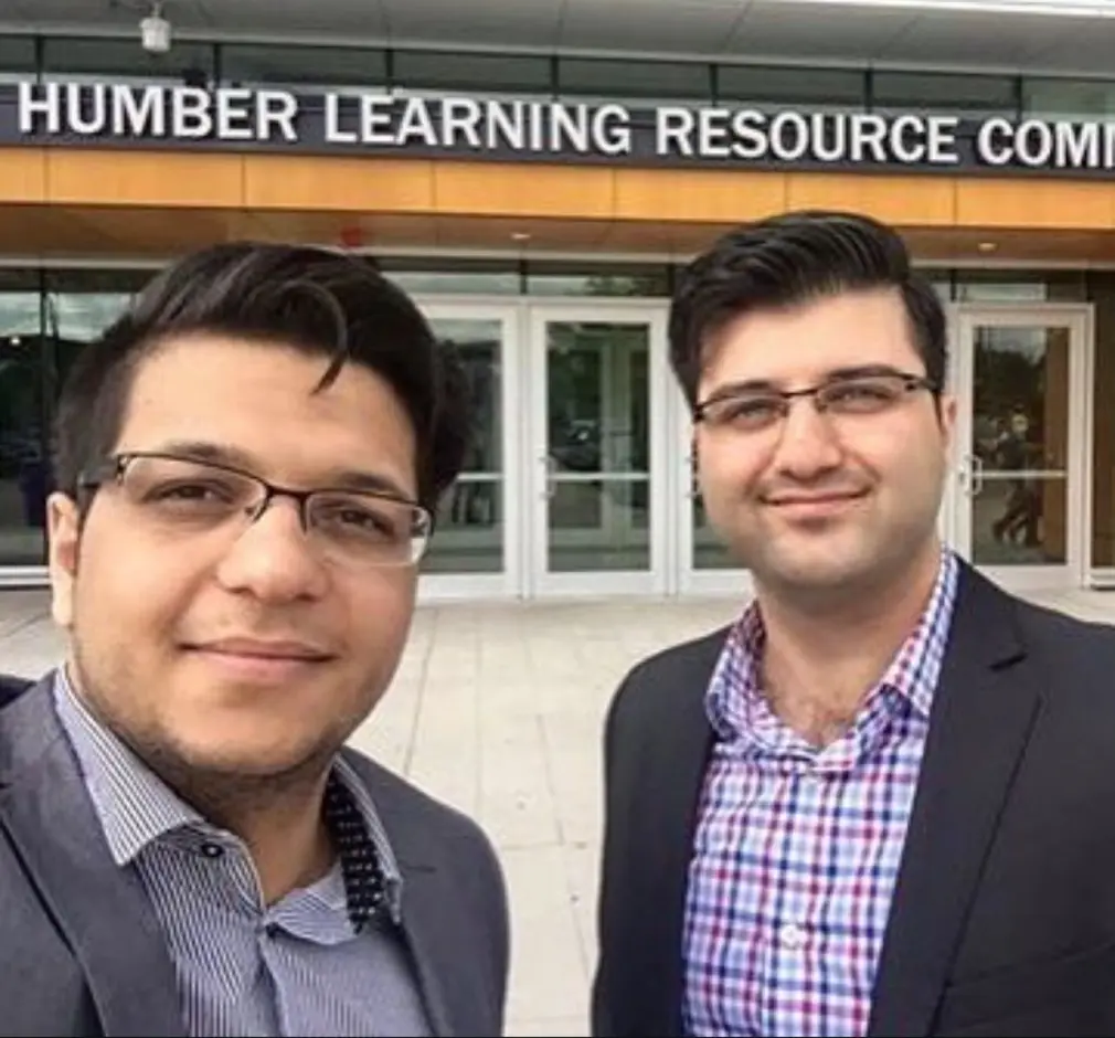 Early ApplyBoard team with Sina Sadeghian and founders in first office