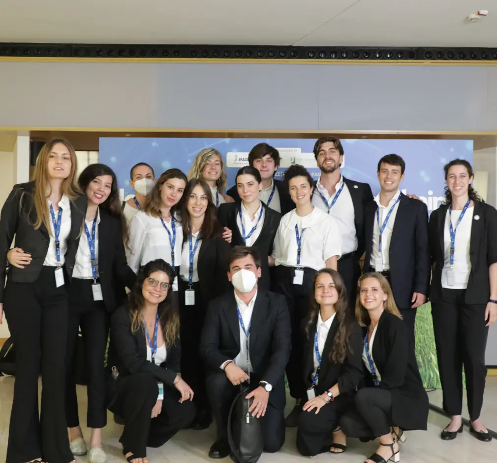 Parisa Kor working at the United Nations in Rome after completing her Master’s in Finance at the University of Tor Vergata.