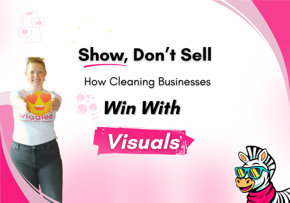 Illustration showcasing content marketing strategies tailored for cleaning companies, aimed at boosting online visibility, engagement, and lead generation
