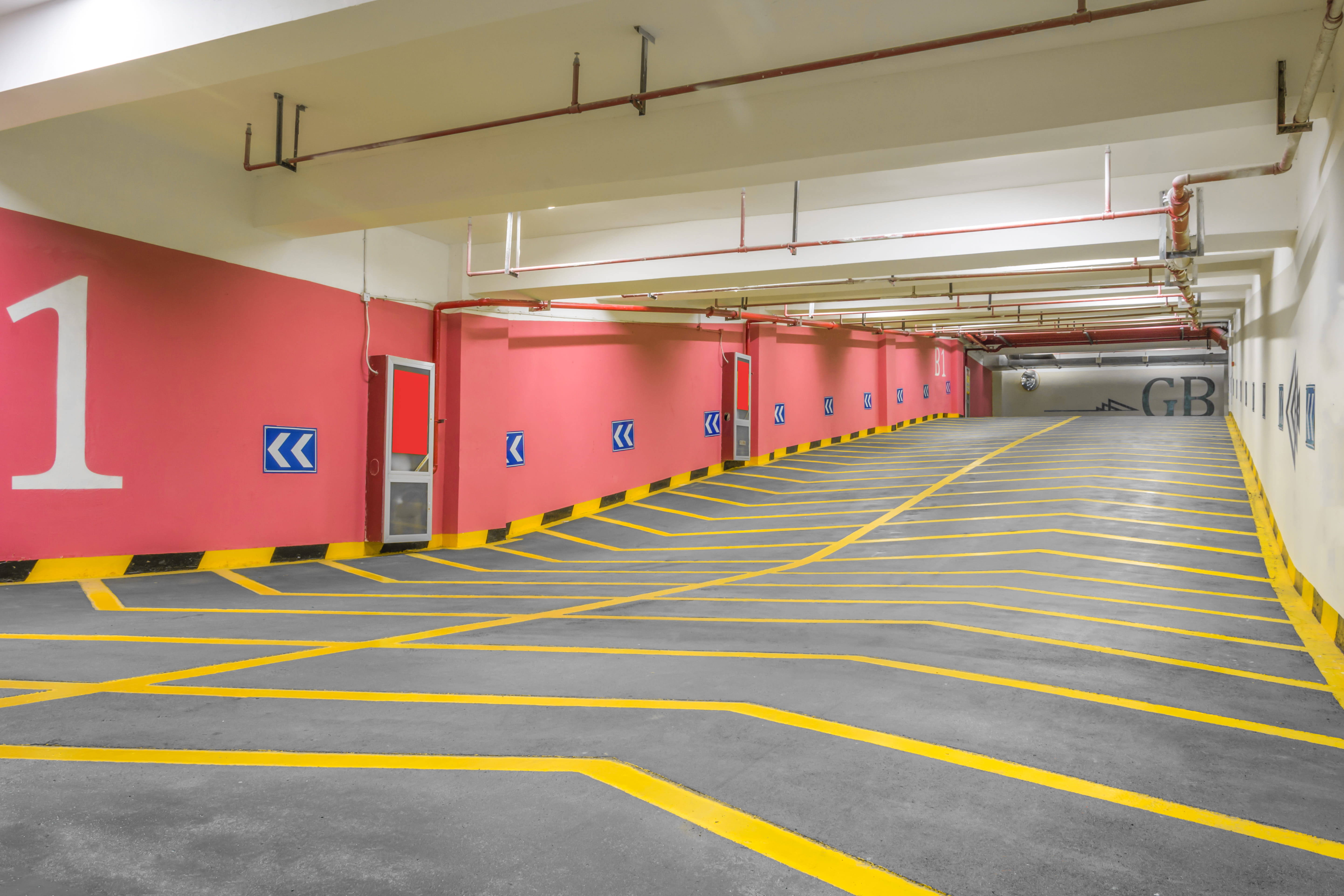 Carpark Marking services for Parking and Disabled Spaces, Pedestrian Crossings and Directional Arrows provided by Carpark Marking New Zealand.