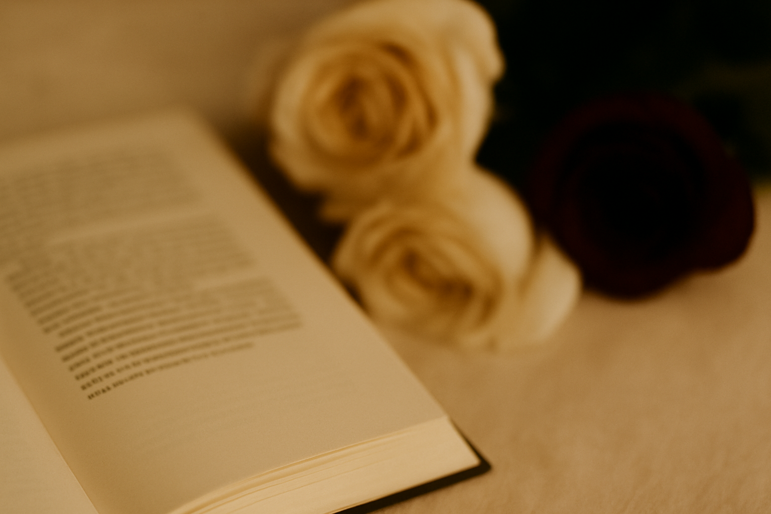books and flowers