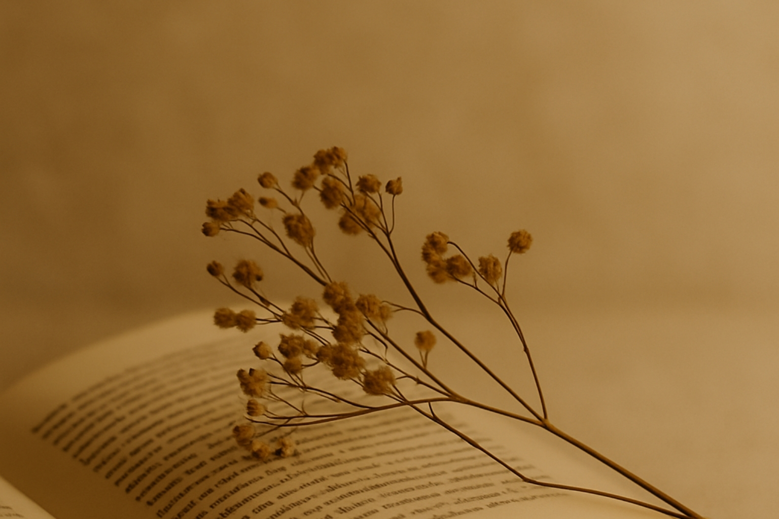 flower in book