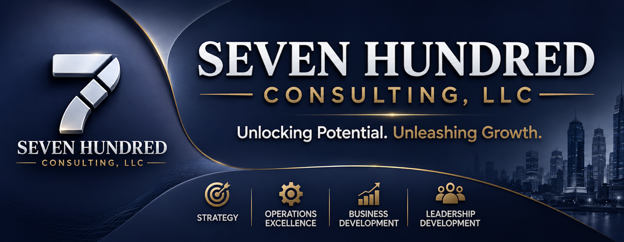 Seven Hundred Consulting, LLC — Unlocking Potential. Unleashing Growth. Strategy, operations excellence, business development, and leadership development.