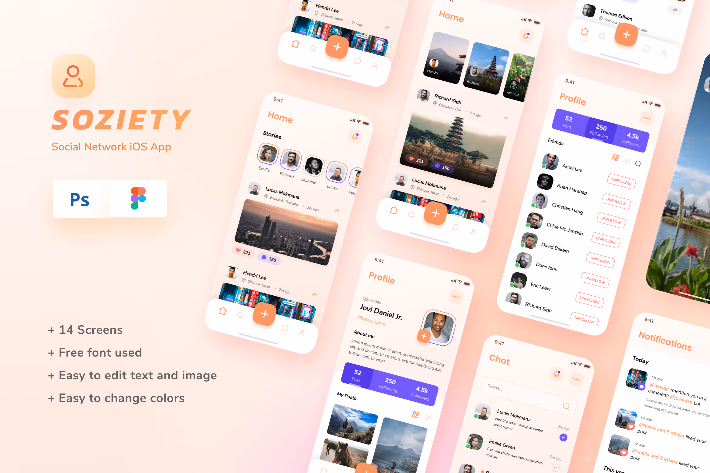 Soziety – Social Network App Design