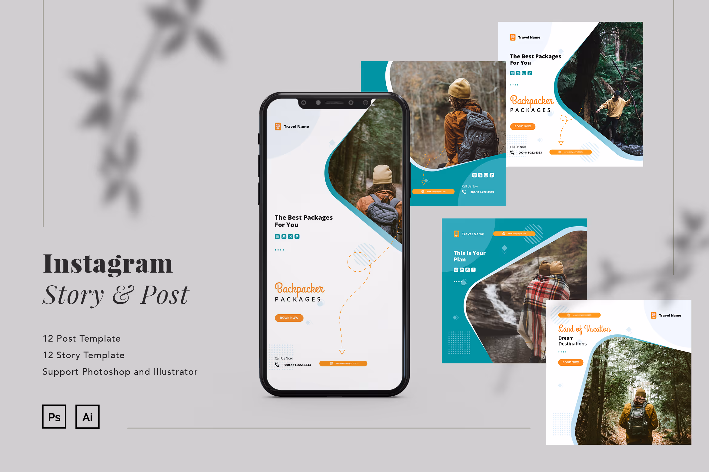 Backpacker Travel Instagram Ads