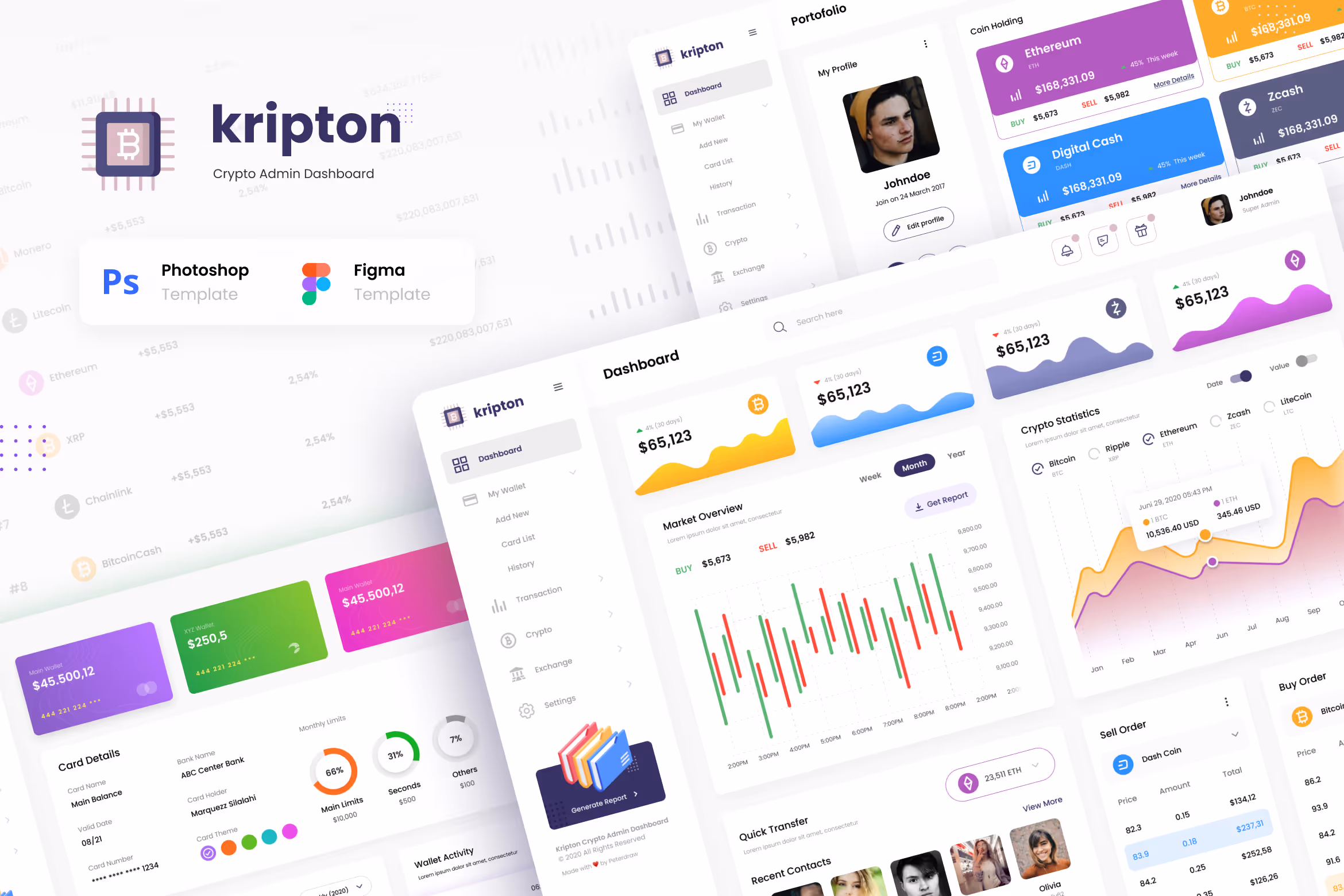 Kripton Admin – Crypto Dashboard