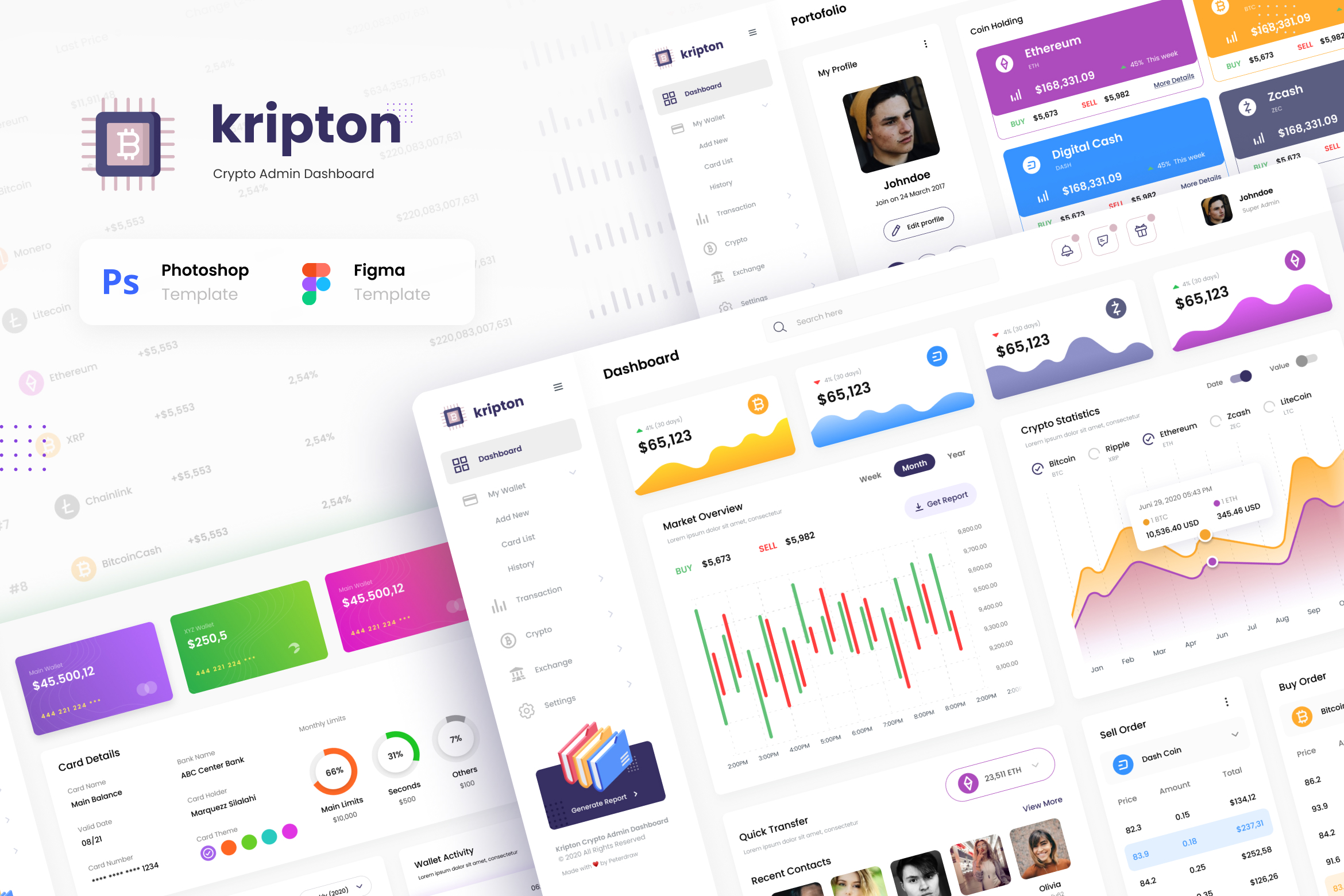 Kripton Admin – Crypto Dashboard