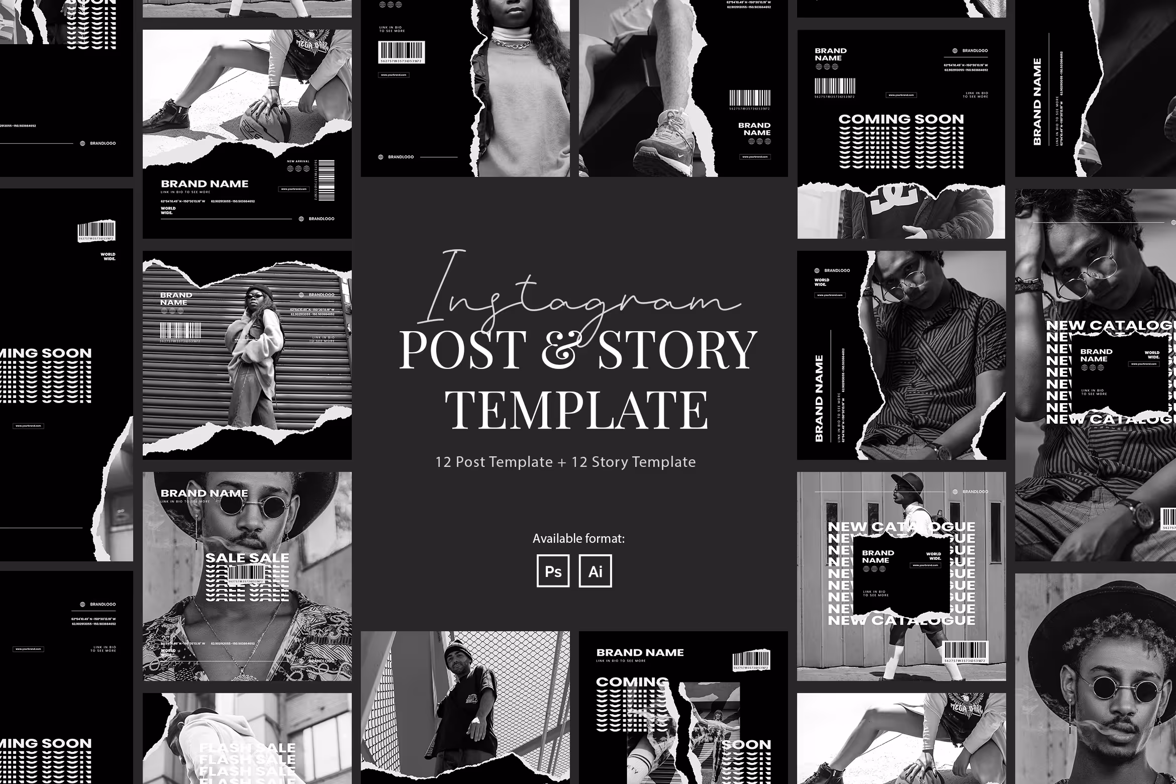 Urban Monochrome Instagram Template