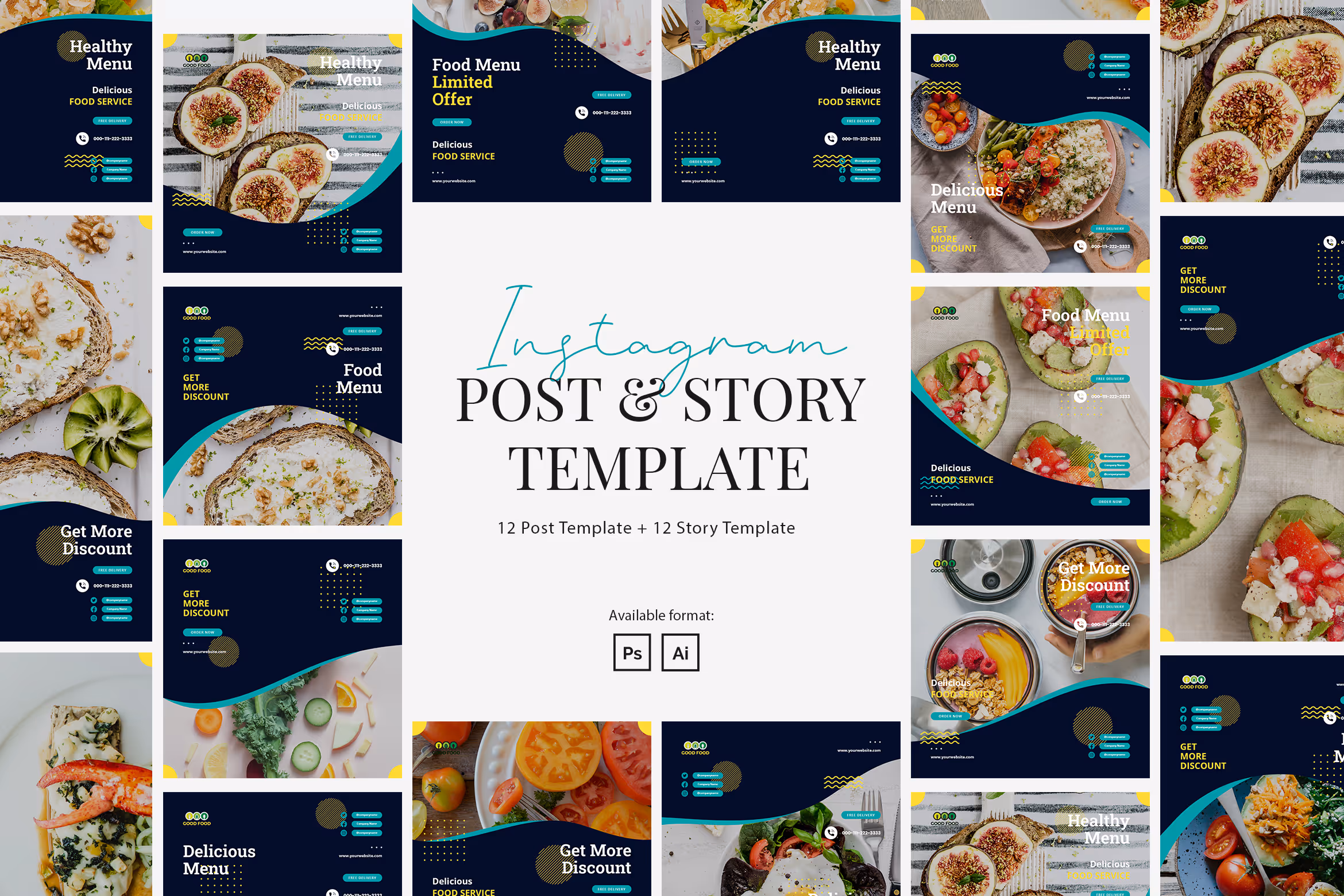Healthy Food Instagram Template