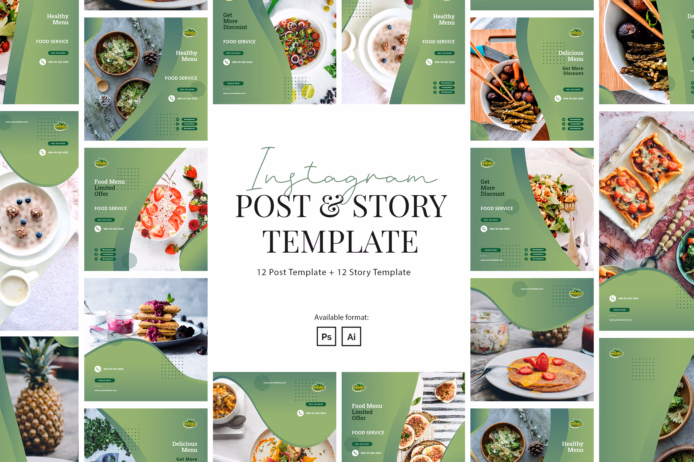 Healthy Food Instagram Puzzle