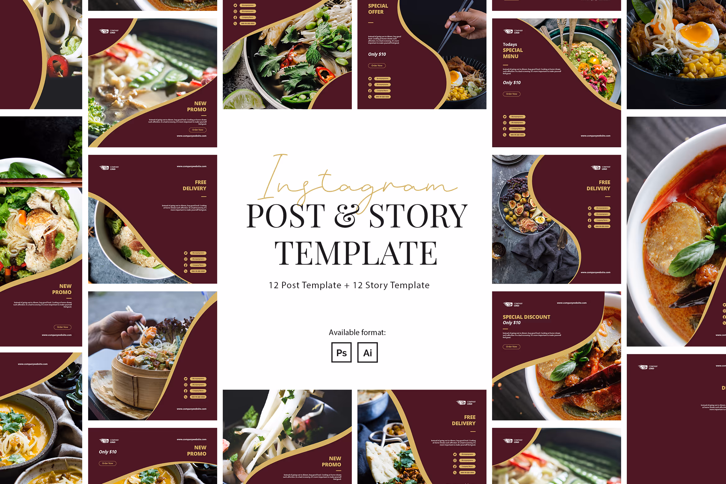Restaurant Instagram Template