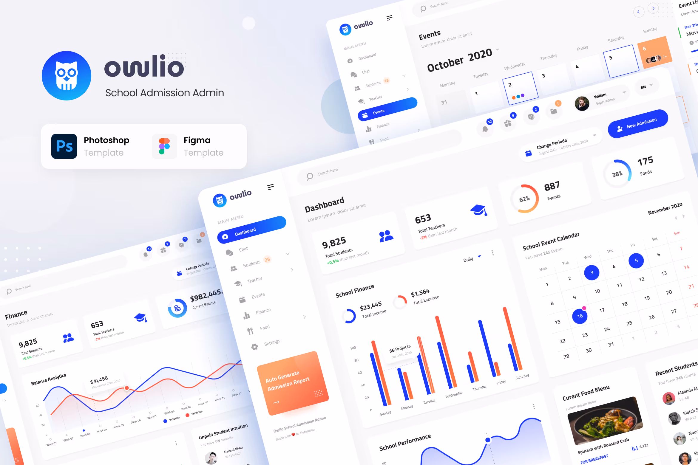 Owlio – School Admission Admin UI