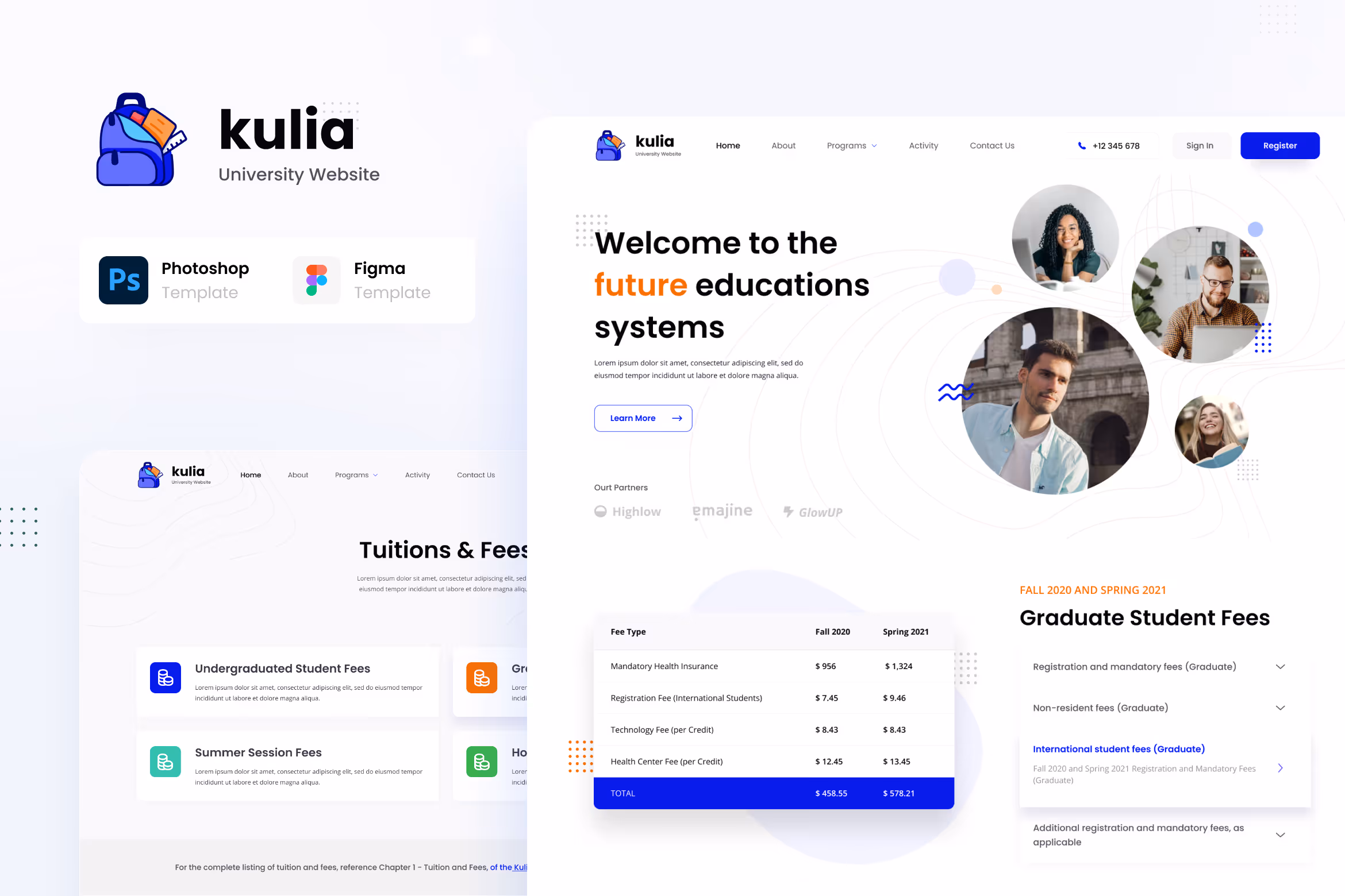Kulia – Modern University Website UI