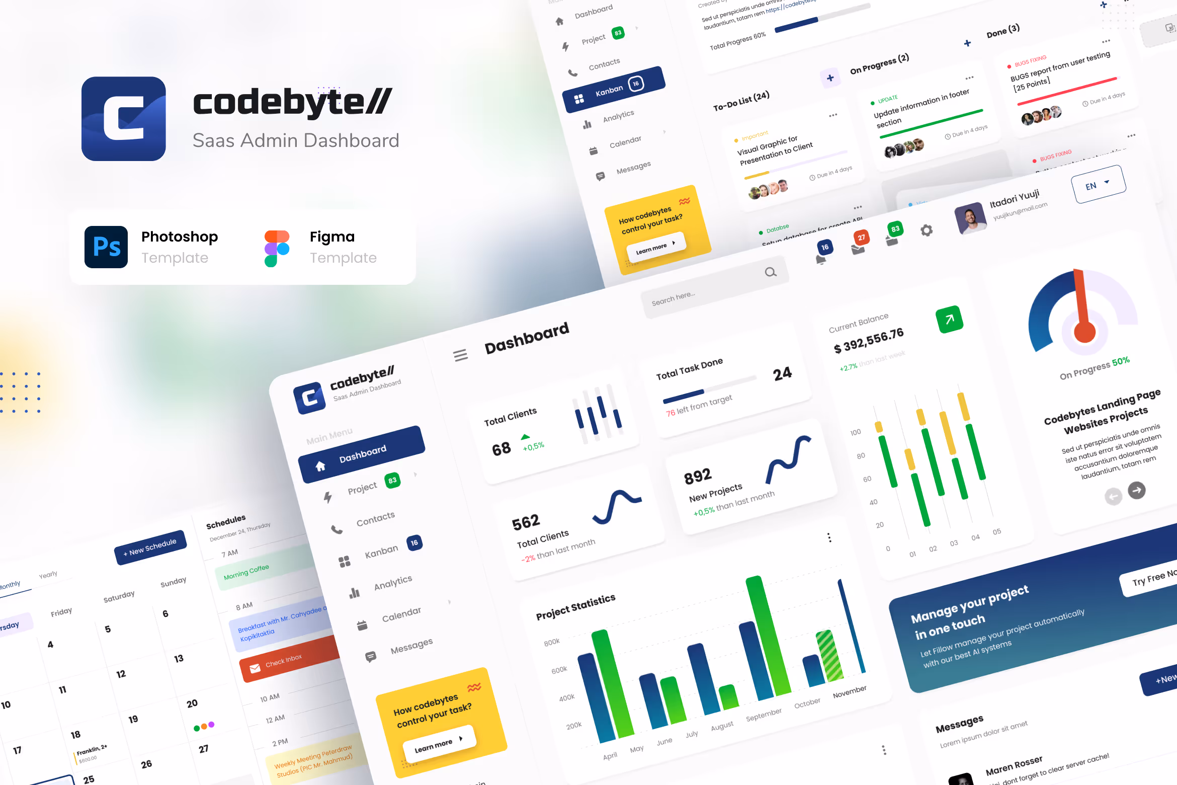 Codebyte – Saas Admin Dashboard UI