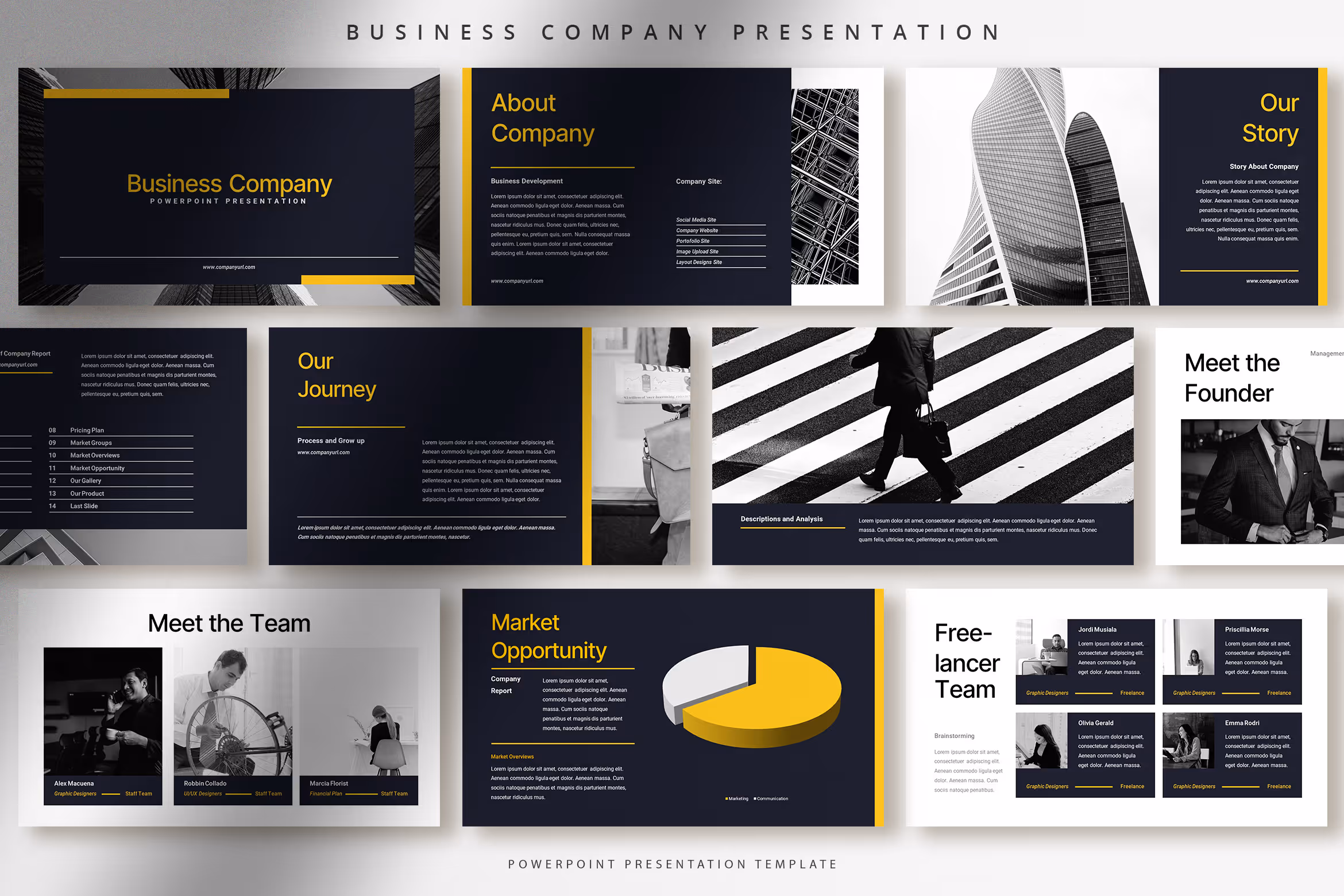 Bold Modern Business Company Presentation