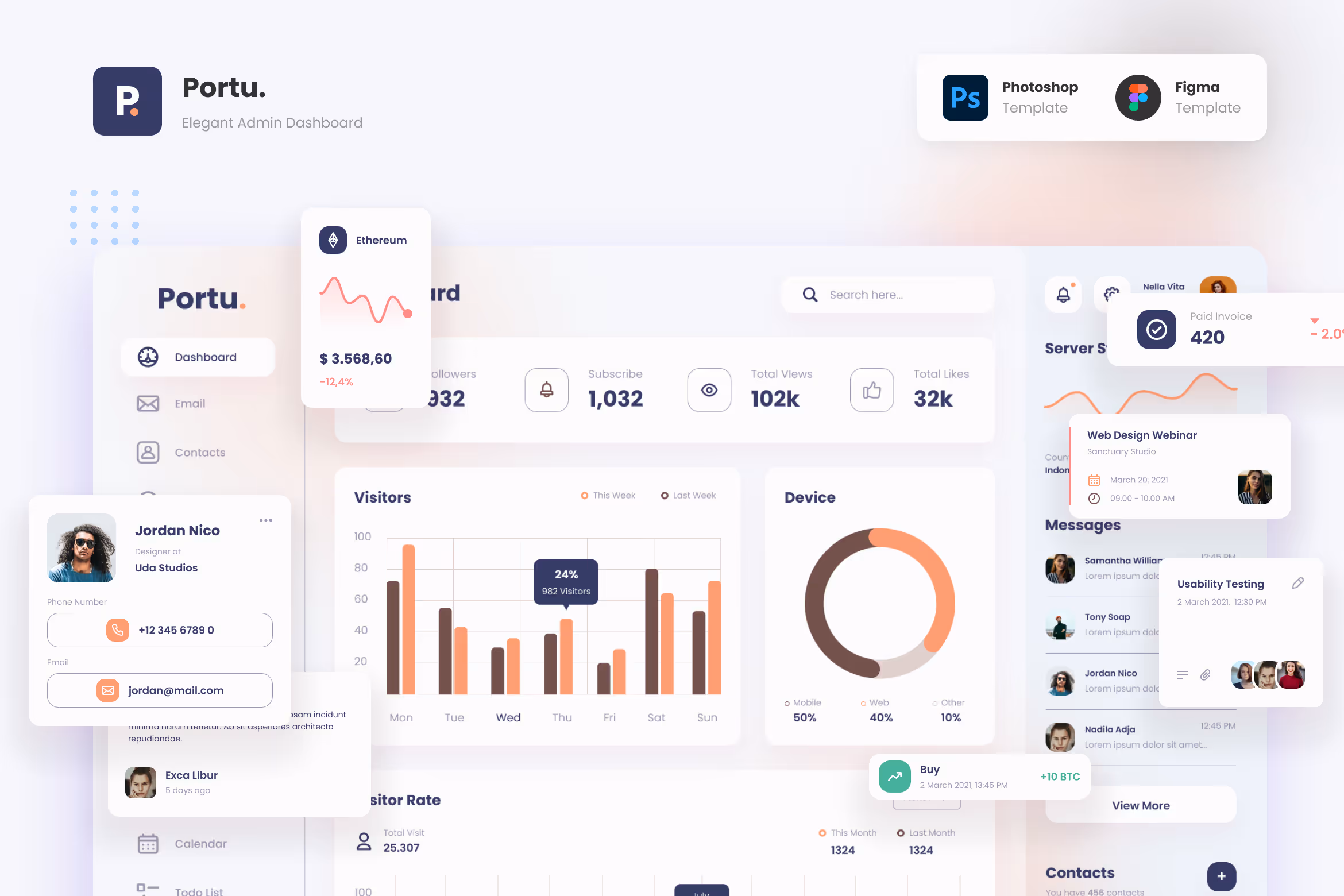 Portu – Elegant Professional Admin