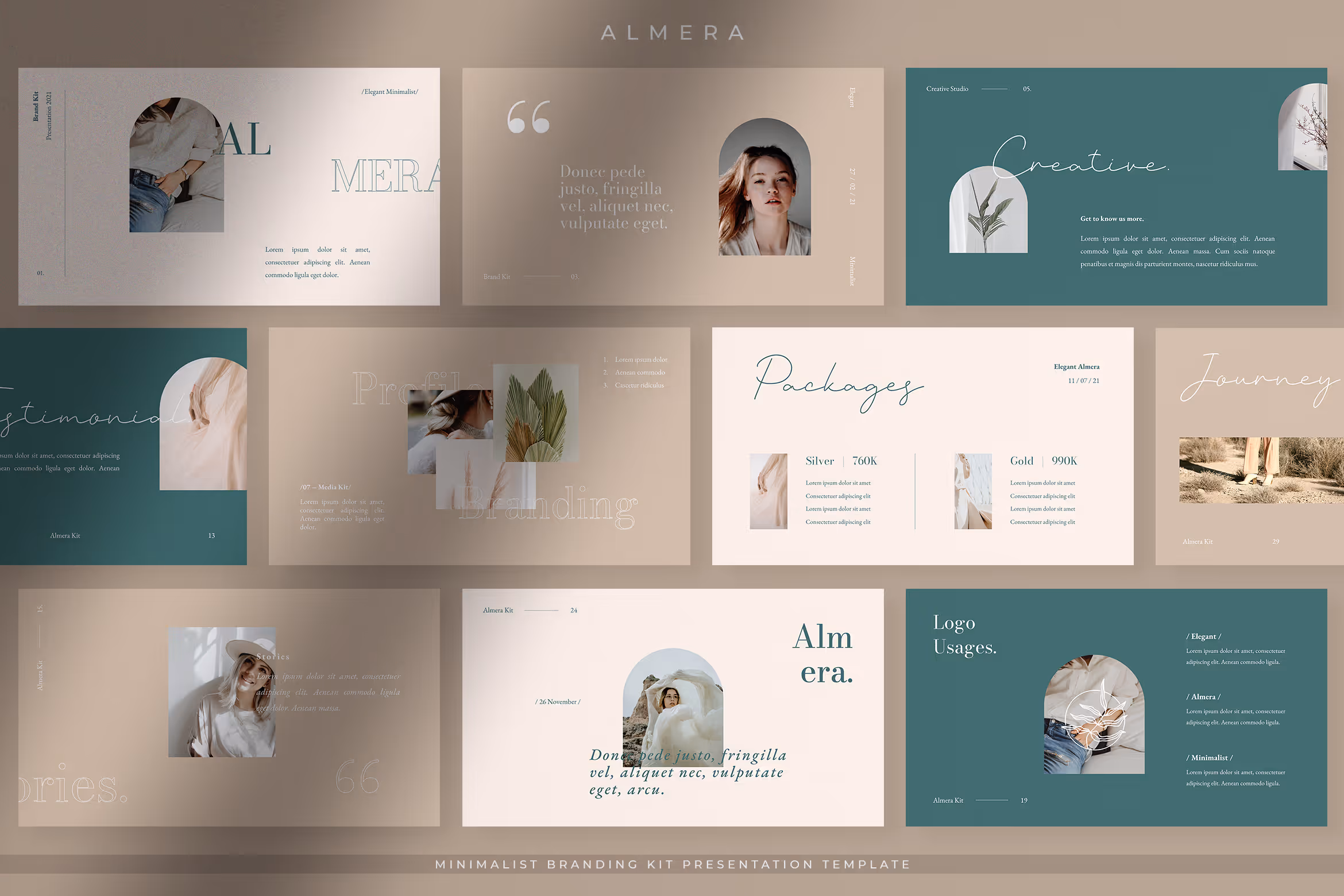 Almera – Elegant Minimalist Brand Kit Presentation