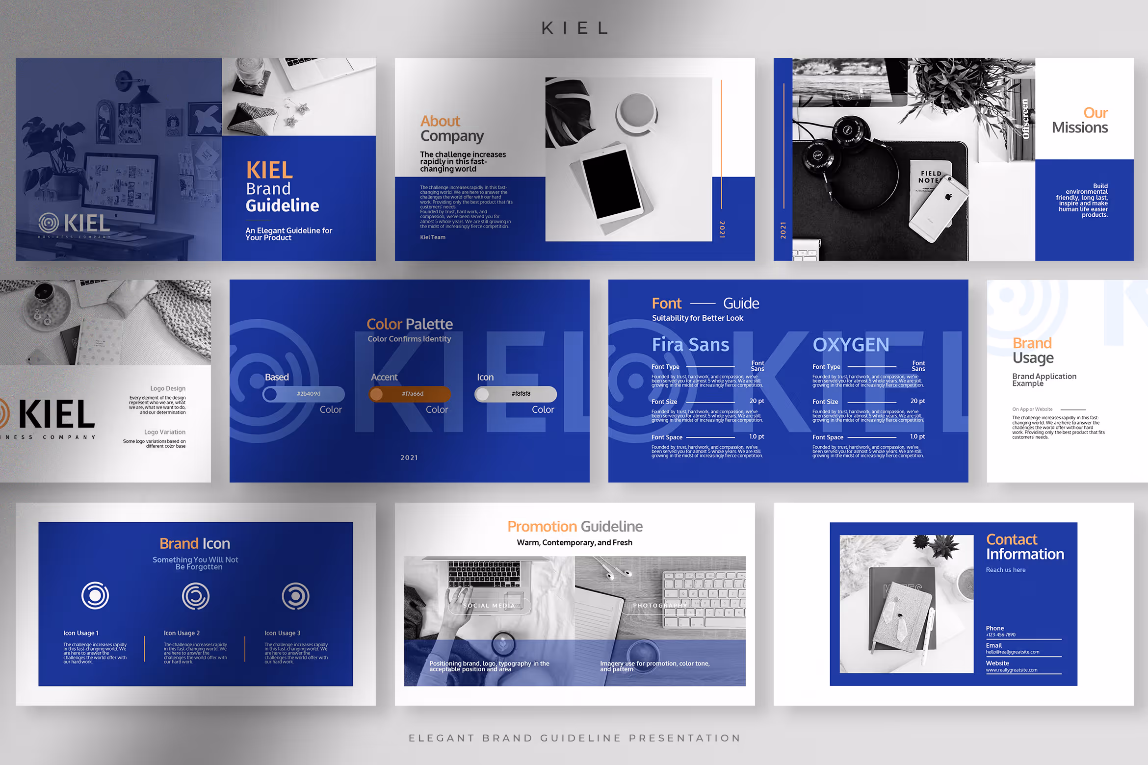 Kiel – Elegant Brand Guideline Presentation