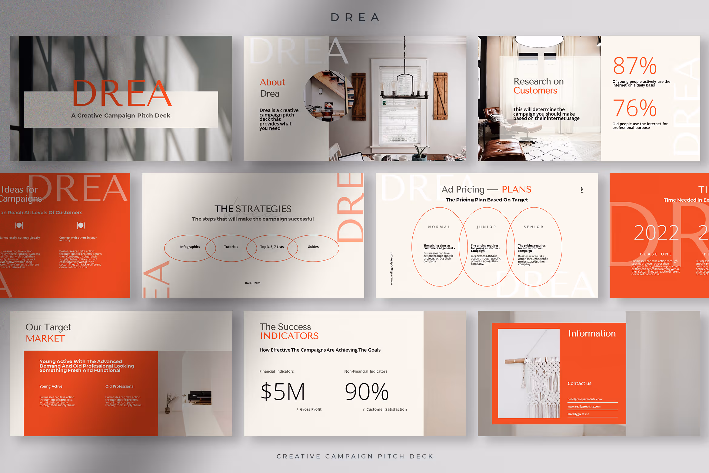 Drea – Creative Campaign Presentation Pitch Deck