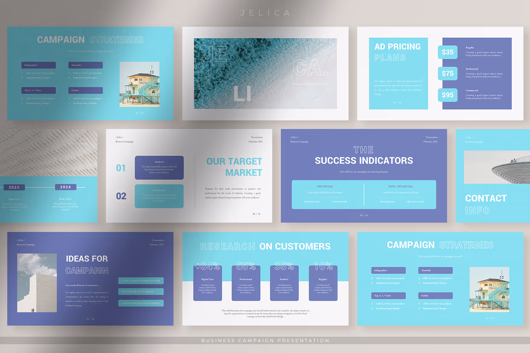 Jelica – Business Campaign Presentation Template